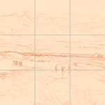 Sepia sketch with grid