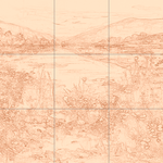 Sepia sketch with grid