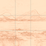 Sepia sketch with grid