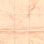 Sepia sketch with grid