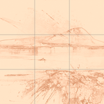 Sepia sketch with grid