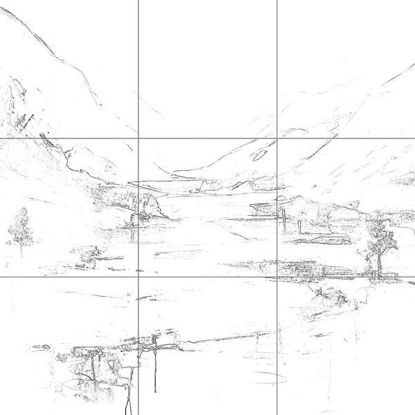 Sketch with grid