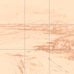 Sepia sketch with grid