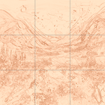 Sepia sketch with grid