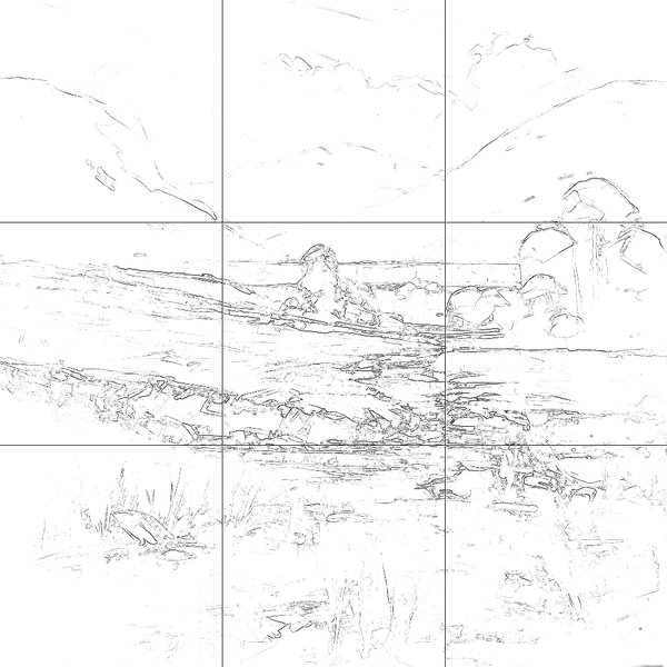 Sketch with grid