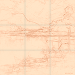 Sepia sketch with grid