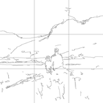 Line drawing with grid