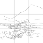 Line drawing with grid