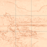 Sepia sketch with grid