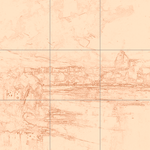 Sepia sketch with grid