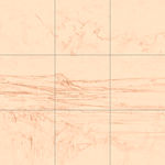 Sepia sketch with grid