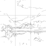 Line drawing with grid