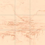 Sepia sketch with grid