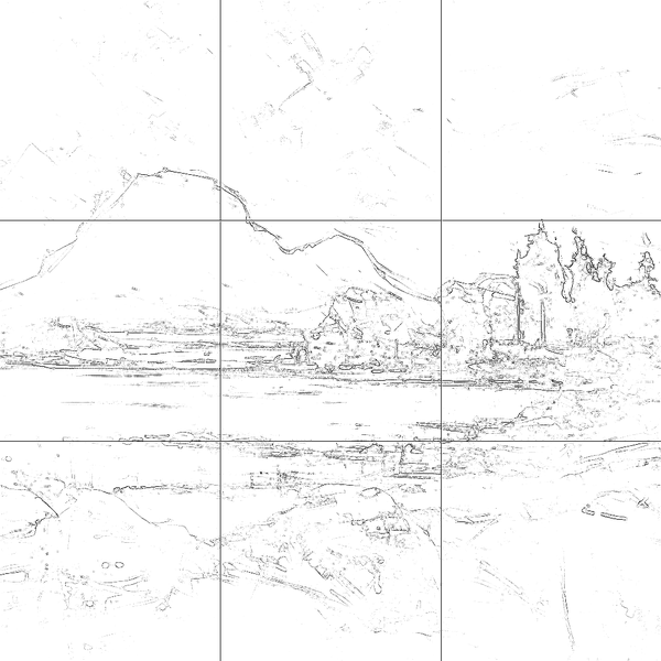 Sketch with grid