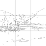 Line drawing with grid