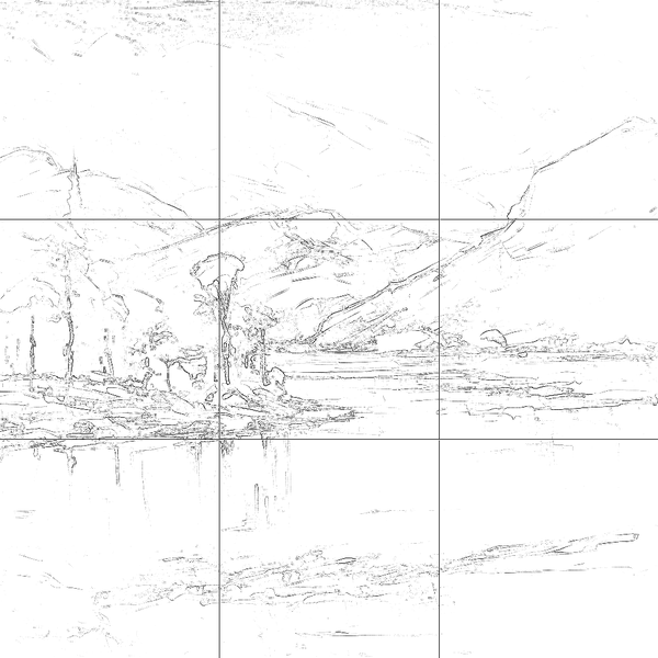 Sketch with grid