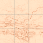 Sepia sketch with grid