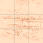 Sepia sketch with grid