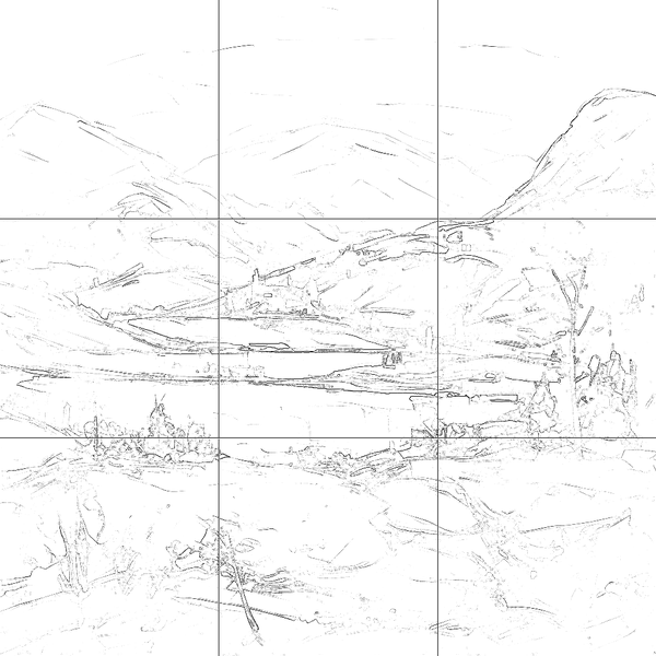 Sketch with grid