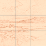 Sepia sketch with grid