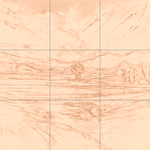 Sepia sketch with grid