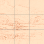 Sepia sketch with grid