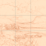 Sepia sketch with grid