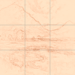 Sepia sketch with grid