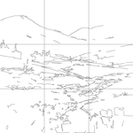 Line drawing with grid