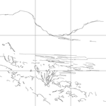 Line drawing with grid