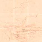 Sepia sketch with grid