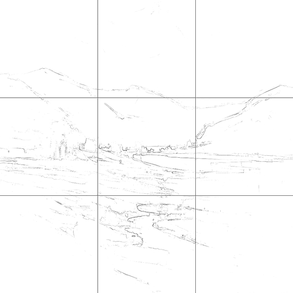 Sketch with grid