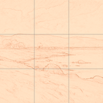 Sepia sketch with grid