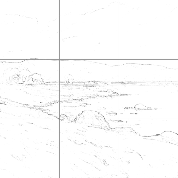 Sketch with grid