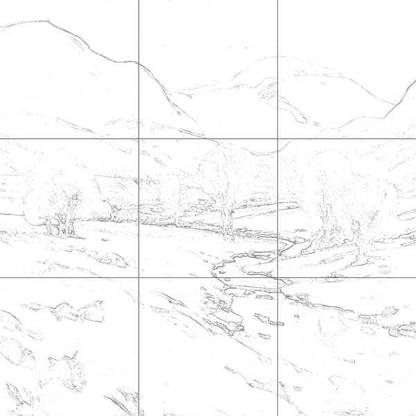 Sketch with grid