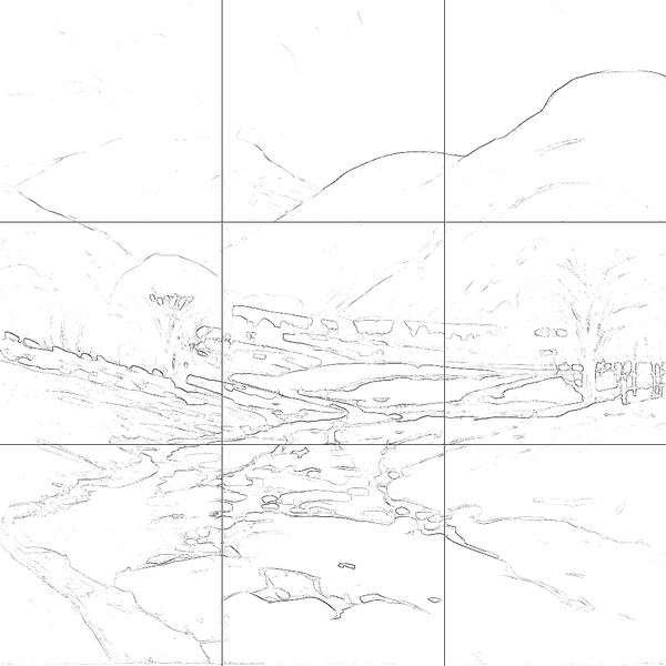 Sketch with grid