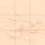 Sepia sketch with grid