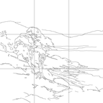 Line drawing with grid