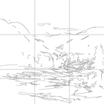 Line drawing with grid