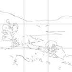 Line drawing with grid