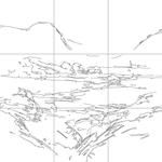 Line drawing with grid