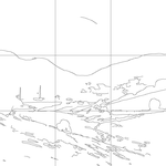 Line drawing with grid