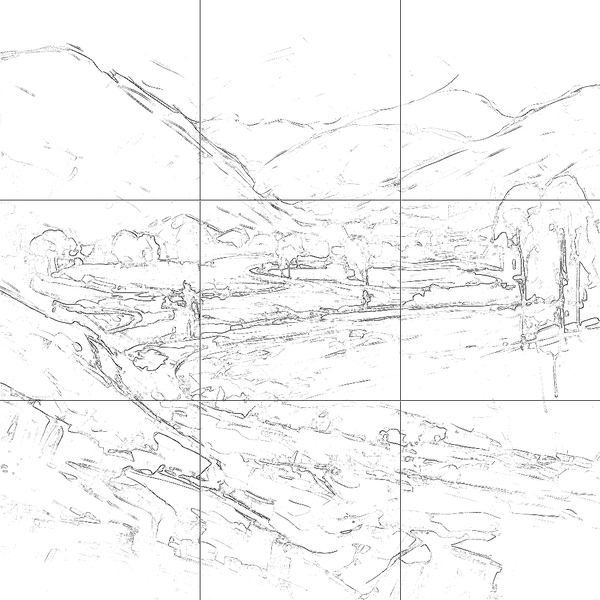 Sketch with grid