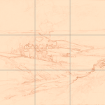 Sepia sketch with grid