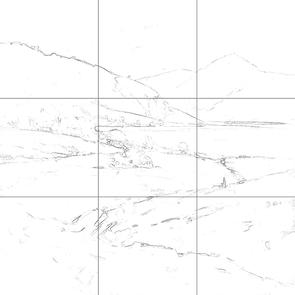 Sketch with grid