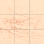 Sepia sketch with grid