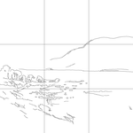 Line drawing with grid