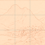 Sepia sketch with grid