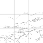 Line drawing with grid