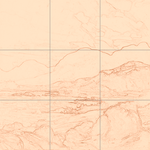 Sepia sketch with grid